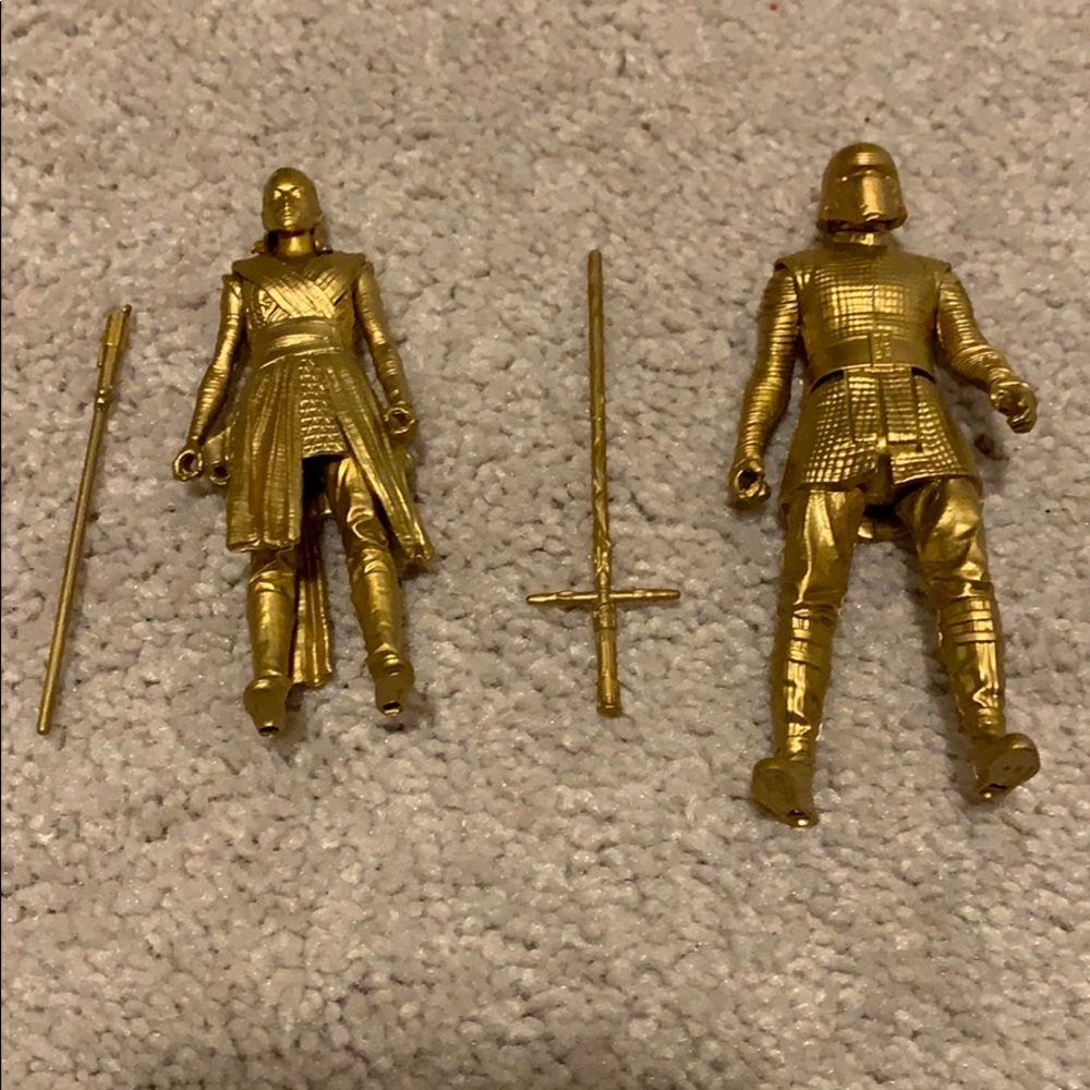 Gold black series Kylo Ren and Rey